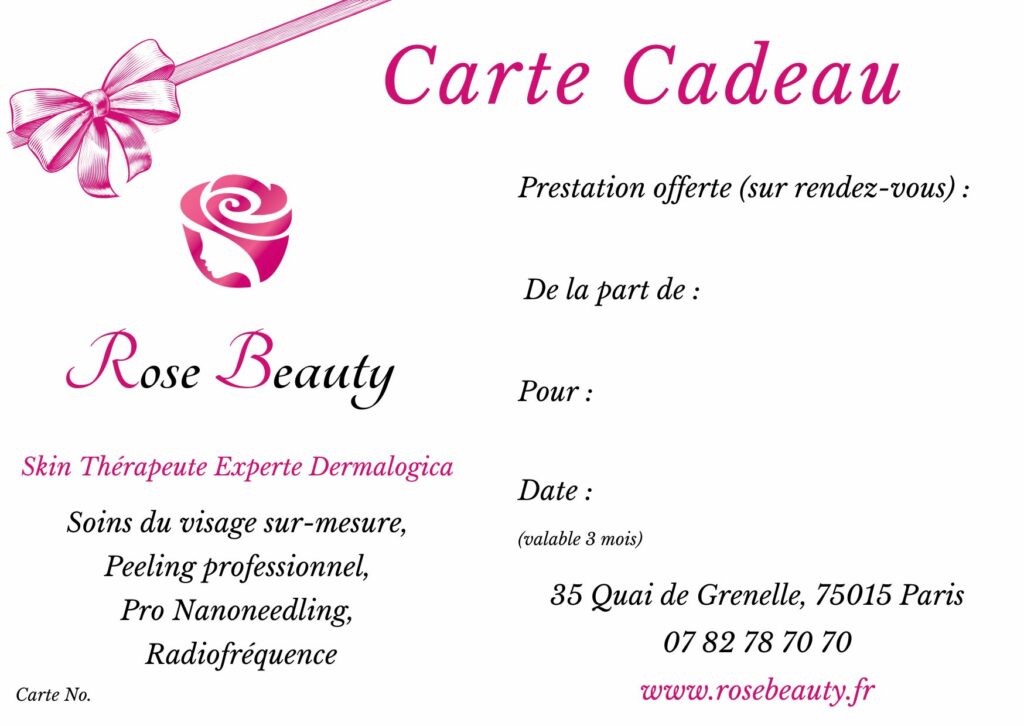 Carte cadeau Rose Beauty